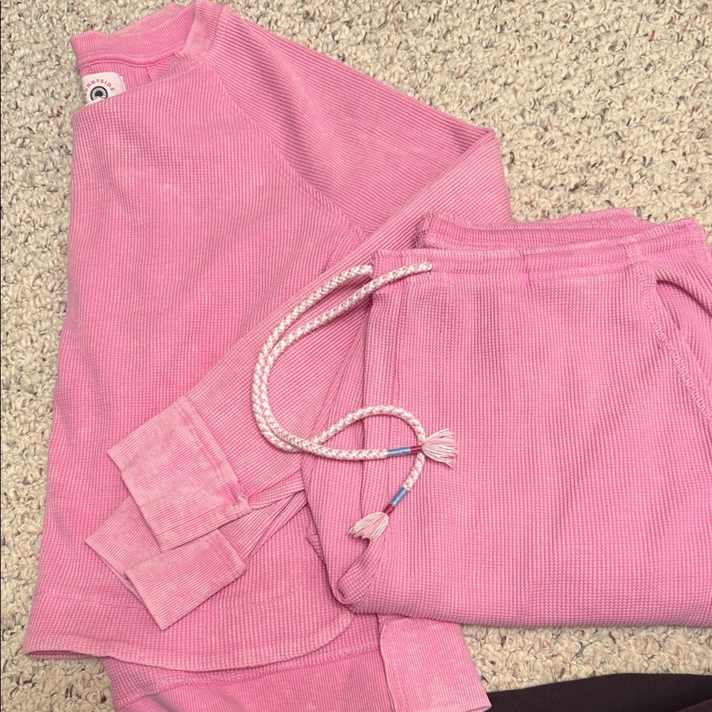 Sundry Pink Textured Lounge Set